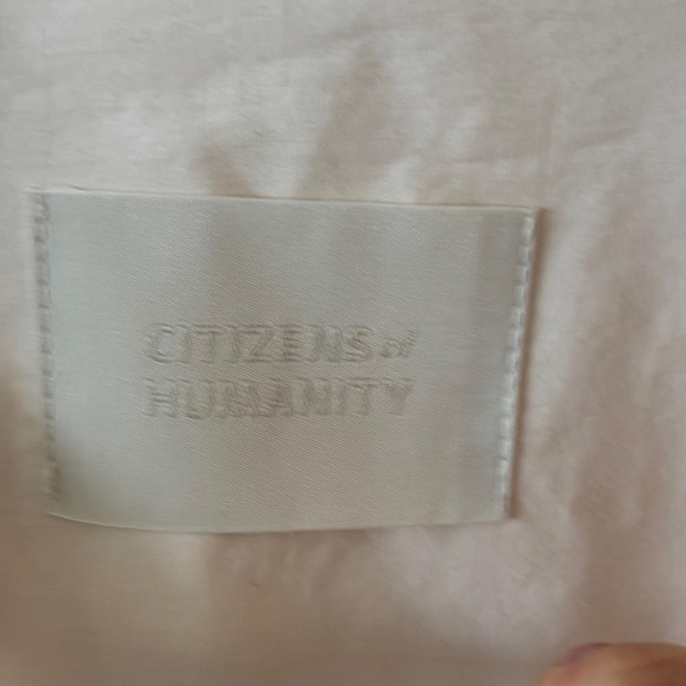 Citizens Of Humanity Pink Oversized Long Sleeve Notched Collar Shirt - Picture 5 of 8